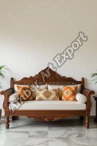 Solid Wood Sofa Set, Brand Name : Amber