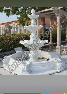 Polished Marble Sandstone Stone Garden Fountain, Brand Name : Amber