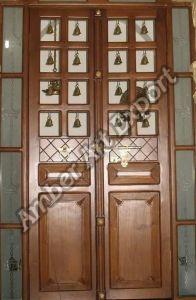 Teakwood Temple Door, Brand Name : Amber