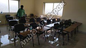 Polished Metal Writing Pad Chairs, Brand Name : Amber