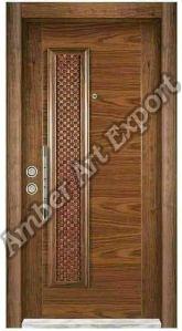 Polished Teak Wood Panel Door, Open Style : Sliding