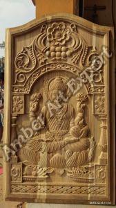 Polished Wooden Temple Doors, Brand Name : Amber
