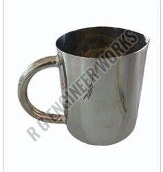 Polished 1Ltr Stainless Steel Full Handle Mug, Color : Silver
