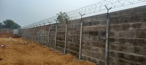 Cement Precast Compound Wall, Color : Grey for Construction