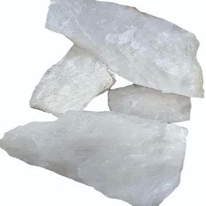 snow white quartz lumps