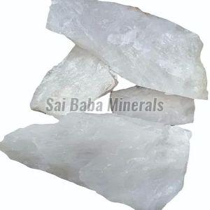 snow white quartz lumps