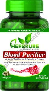 Herbkure Blood Purifier Capsules, Packaging Type : Plastic Bottle