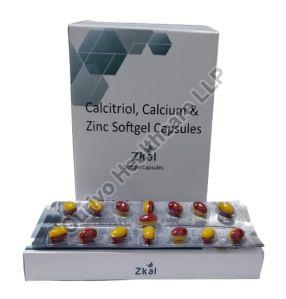 Calcium Calcitriol Softgel Capsule, Certification : Who & Cgmp