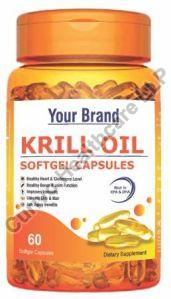 Krill Oil Softgel Capsules, Packaging Size : 30, 60, 90, 100