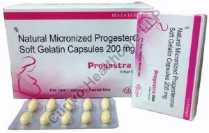 Progesterone Softgel Capsules, Packaging Size : 10X1X10