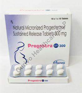 Progestra SR 300 Tablets, Packaging Size : 10X1X10