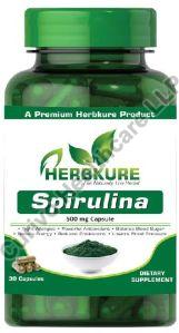Herbkure Spirulina Capsules, Grade Standard : Herbal Grade