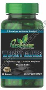 Herbkure Weight Gain Capsules, Packaging Type : Plastic Bottle