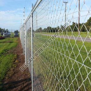 Galvanized Iron Tata Chain Link Mesh For Fencing