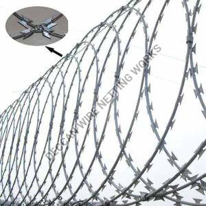 MS Gi Concertina Fencing Wire For Fence Mesh, Iron Mesh