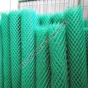 PVC Coated Galvanized Iron Chain Link Mesh Fence