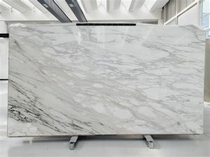 Glossy Italian Carrara Marble Slab