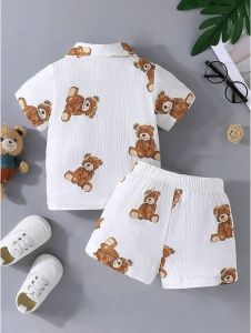 Baby Boy Printed Shirt & Shorts Set