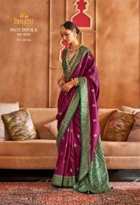 Patola Silk Sarees, Brand Name : Trirath