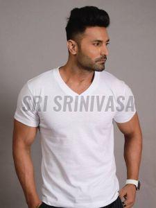 Mens V Neck T Shirt, Size : L, XL & XXL Casual Wear