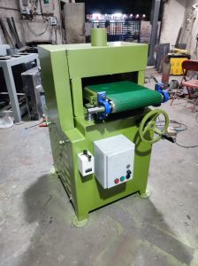 Semi Automatic Electric Drum Sander Machine, Color : Green