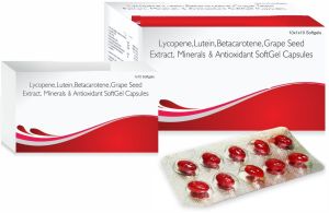 Lutein Betacarotene Lycopene Capsule