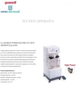 Yuwell Suction Machine 7a-23b