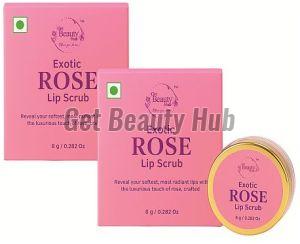 Exotic Rose Lip Scrub, Color : Pink, Packaging Type : Glass Jar