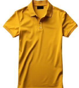 Polyester Men Polo Shirt, Color : Yellow