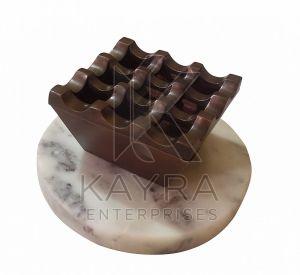 9 Hole Aluminium Ashtray with Copper Antique Finish