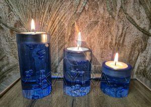 Acrylic Candles Set OF 3, Color : Assorted