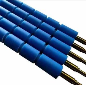 Blue Groove Rubber Roller for Printing, Laminating, Transferring