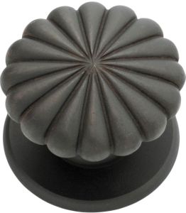 Black Cast Iron Door Knob, Shape : Round