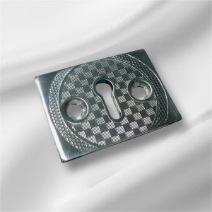 Stainless Steel Almirah Key Hole Plate, Color : Silver
