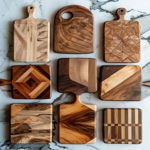 Handcrafted Wooden Cutting Board, Shape : Rectangular for Kitchen