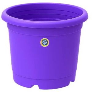 Violet Round Plastic Flower Pot, Brand Name : Bbi 10 Inch