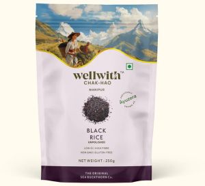 Wellwith Chak Hao Black Rice, Packaging Size : 250 Gram