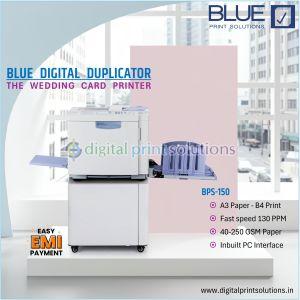 Automatic BPS150 Blue Digital Duplicator, Color Output : Single Color