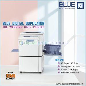 Automatic BPS750 Blue Digital Duplicator, Power : 120W