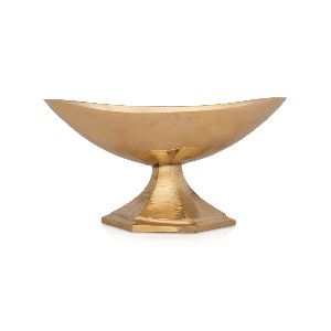 Polished Plain Giri Brass Bowl - Brass Pooja Items Antique