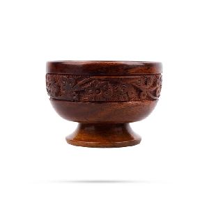 Wooden Base Bowl