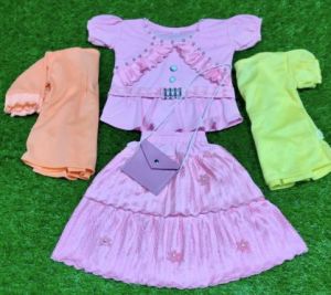 Cotton Kids Skirt Top