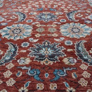 Viraaj Traditional Hand Knotted Deep Brown Carpet