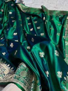 Mushroo Katan Silk Saree