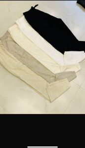 Boys Linen Pant, Color : Black Cream