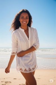 Womens Cotton Tops, Color : White, Pattern : Printed