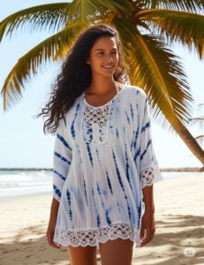 Cotton Tie & Dye Viscose Fancy Top for Casual Wear