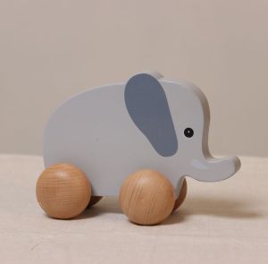 Polished Wooden Push & Pull Toy, Color : Multicolor Modern