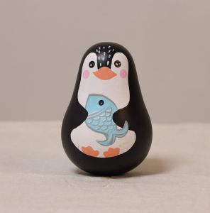 Wood Hand Painted Wobble Play Toy, Color : Multicolor