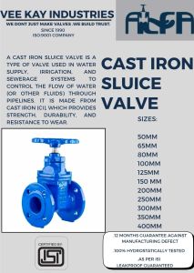 Cast Iron Sluice Valves